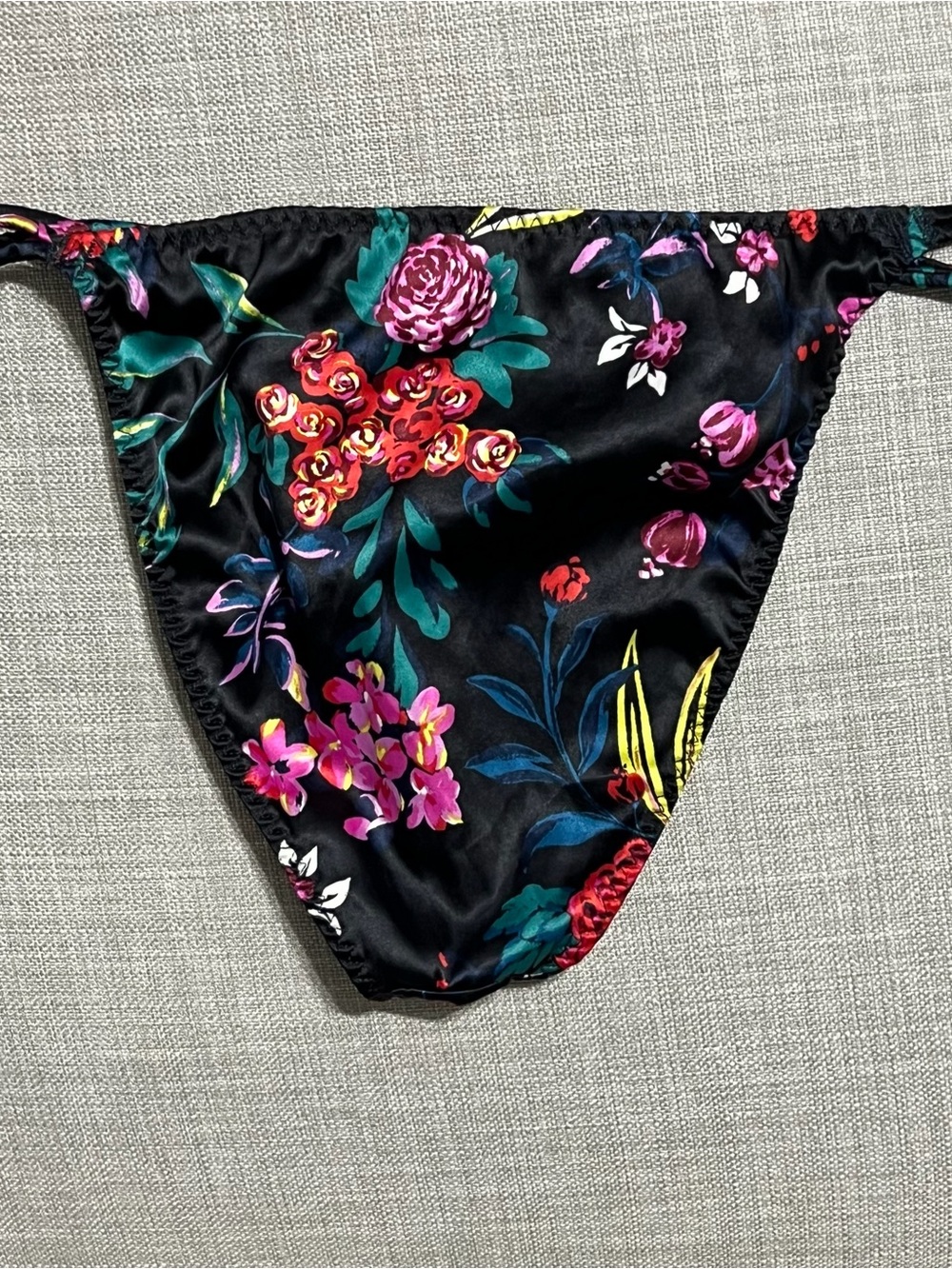 NWT Auden size small satin panties floral print - Picture 2 of 2